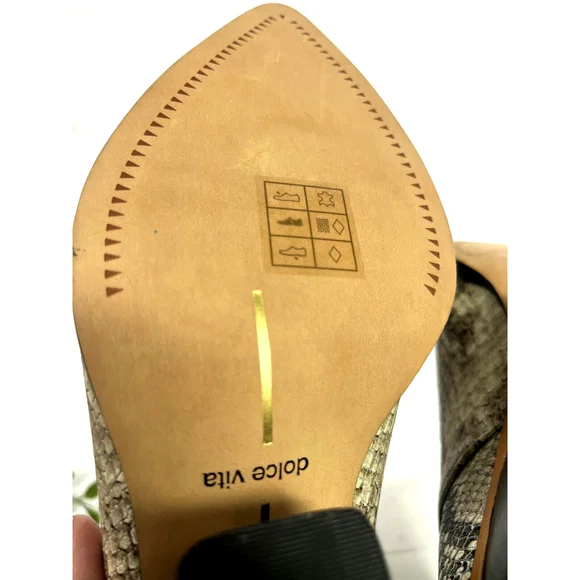 Dolce Vita Womens Snakeskin Print Leather Ankle Boots Size 9.5 Issa NEW - Picture 9 of 15